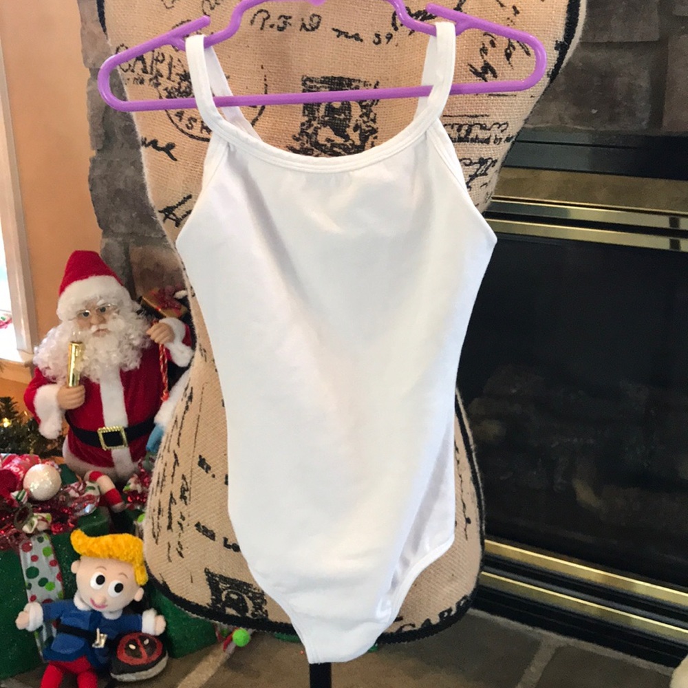 White girls leotard